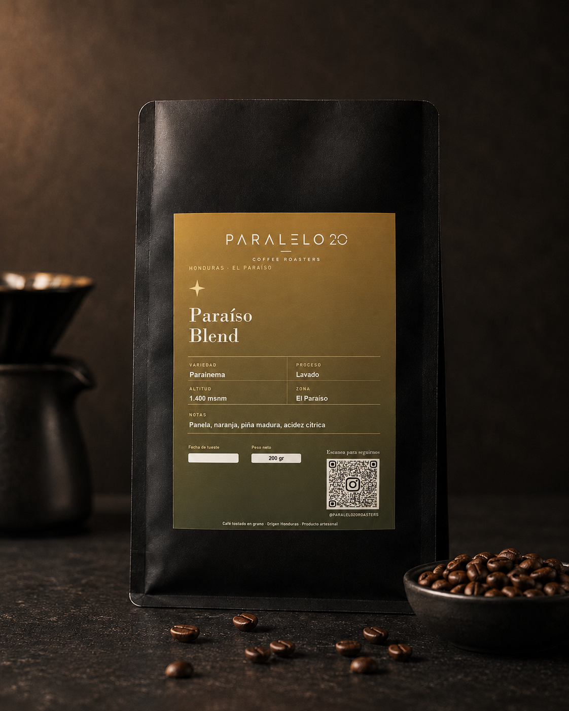 Bolsa de café Paraíso Blend de Paralelo 20