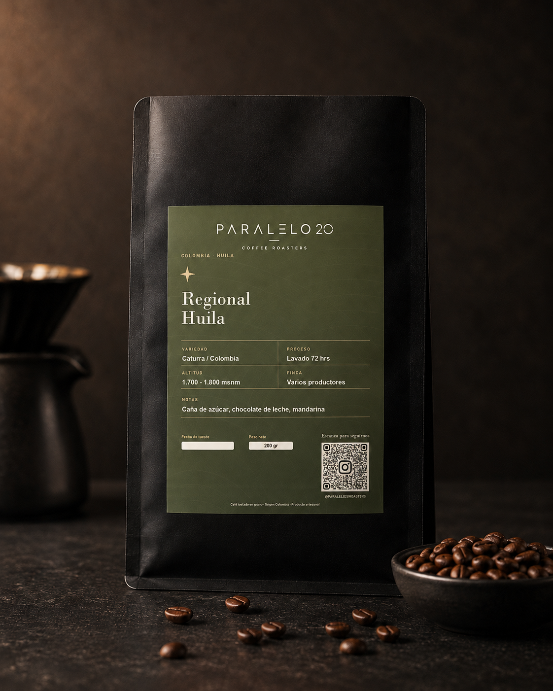 Bolsa de café Regional Huila de Paralelo 20